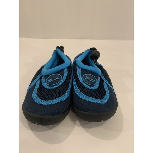 Sea Sox Toddler Boys Water Shoes Slip On Mesh Fabric Drawstring Black - Picture 3 of 8